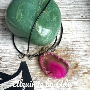 Alquimia huge agate Pendant Necklace